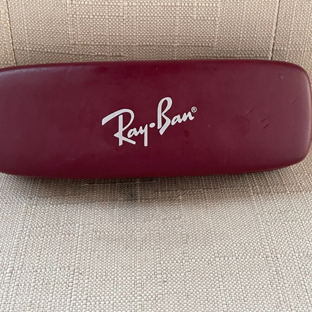 Ray-ban Hard Case for Glasses Maroon Red Case 5.5 X 2 inches